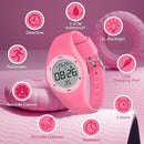 Kids Watches for Girls Boys Digital Sport Watch with Step Counter Pedometer Vibration Alarm Clock, No App Waterproof Fitness Tracker Kids Watch Boys Girls Teens Students Ages 5-16 by TinyTreasures Baby Boutique