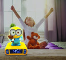LEXiBOOK - Minions - Bob Digital Alarm Clock with Night Light - Snooze Function - Minions Sound Effects - for Children/Kids - Luminous Clock with Bob, Yellow/Blue - RL800DES by TinyTreasures Baby Boutique