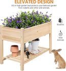 Yaheetech 47x23x32in Wooden Raised Garden Bed with Legs & Storage Shelf Horticulture Wooden Elevated Planter Box Vegetable Growing Bed for Flower/Herb/Backyard/Patio by GreenHaven Gardens