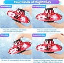 Hand Operated Mini Drone for Kids - LED UFO Flying Orb Ball, Rechargeable Mini Fidget Spinner Toy for Indoor Outdoor,Christmas Birthday Party Gifts for Girls Boys(Red) by TinyTreasures Baby Boutique