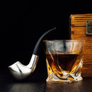 Pipe Whiskey Chillers Gentlemen Pipe Set Of 2 By Stainless Steel Whiskey Stones Rock by The Wine Savant