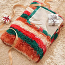 GONAAP Fuzzy Faux Fur Throw Blanket Stripe Red Brown Super Soft Cozy Plush Fuzzy Shaggy Blanket for Couch Sofa Bed (Stripe Red Brown, Throw(50"x60")) by CozyNest Decor