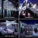 960 LED 98FT Christmas Lights Plug in 8 Modes with Timer Dimmable Christmas Decorations Outdoor Waterproof Indoor Curtain String Lights for Roof Garden Holiday Wedding Party Decor Cool White by GreenHaven Gardens