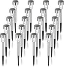 GIGALUMI Solar Lights Outdoor Waterproof, 20 Pack, Stainless Steel LED Solar Garden Lights for Patio, Lawn, Yard and Landscape, Garden Decor Patio Decor, Cold White by GreenHaven Gardens