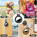 Upgrade Waterproof 4 Pack Airtags Holder with Apple Airtags Keychain, Hard PC Air Tag Case, Anti-Scratch & Shock Air tag Holder, Men's Women's Keyrings & Keychains -Black+Light Brown+Brown+Army Green by TinyTreasures Baby Boutique