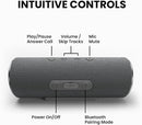 Cleer Scene Wireless Bluetooth Speaker, Simple Fast Pairing, Waterproof IPX7, 12Hrs Play time, Deep Bass, Built-in Mic, Powerful Portable Speakers, for Outdoor & Party, Home, Grey by TinyTreasures Baby Boutique
