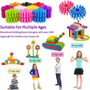 Gears Interlocking Learning Set, STEM Construction Toy Set - Building Kids Toys 180 Pcs - 10 Colors by TinyTreasures Baby Boutique