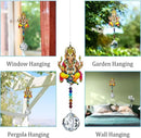 Elephant God Prism Suncatcher Hindu Ganesha Protection Charm Decor Window Garden Wall Hanging Crystal Pendant by GreenHaven Gardens