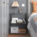 450 lbs Steel Storage Shelving 3-Tier Utility Shelving Unit Steel Organizer Wire Rack for Home,Kitchen,Office (11.8" D x 17.7" W x 26.3" H) by CozyNest Decor