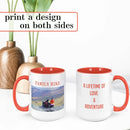 Personalized Coffee Mug, Custom Photo Text 15 Oz Ceramic Mug, Customized Picture Name Tea Cup, Unique Gift Idea, Taza Cafe Personalizadas Fotos, Cute Custom Gifts Mom Women Men, Mother's Day, Orange by TinyTreasures Baby Boutique