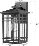 Dusk to Dawn Outdoor Wall Lantern,Exterior Wall Mount Light, 1-Light Outdoor Wall Lighting Fixture for Porch,Garage, Patio, Hallway and Entryway (Black-Wall Light, 1 Pack),DDAMS-W18 by GreenHaven Gardens