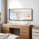 Black Bathroom Mirror, 24x48 Inch Rectangular Framed Mirror, Large Wall Mounted Bathroom Vanity Mirror Over Sink for Bedroom,Restroom, Living Room, Hangs Vertically or Horizontally by CozyNest Decor