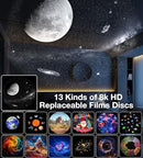 Galaxy Projector for Bedroom,4K Image Planetarium Projector Adjustable Knob,13 in 1 Kids Night Light Projector with Built-in Bluetooth Speaker & White Noise,360° Rotating with Remote Timer (White) by TinyTreasures Baby Boutique