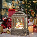 Christmas Snow Globes,Christmas Decorations for Home,with 6 Hour Timer,Musical Snow Globe,Battery Or USB Powered,Christmas Lantern,Christmas Festival Decor, Snowman Skiing
