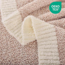 NEXHOME PRO Super Soft Throw Blankets for Couch, Reversible Warm Blanket Cozy Knit Blankets for Women, Fuzzy Plush Lightweight Throws for Sofa, Bed, Picnic, Heather Terracotta, 50 x 60 inches by TinyTreasures Baby Boutique