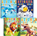 homicozy 4PCS Sticker Paint Books for Kids Ages 4-10,Dinosaur Astronaut Ocean Animals Designs Paint by Stickers,Sticker by Numbers,Party Birthday Gifts for Boys 4-10,Create 40 Pictures at a Time by TinyTreasures Baby Boutique