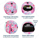 Wildkin ECO rPET 15-inch Kids Backpack – Sustainable, Padded, Adjustable – Pink Floral by TinyTreasures Baby Boutique