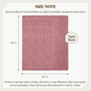 Carriediosa Chunky Knit Throw Blanket 60" X 80" Twin, 100% Hand Made Large Chenille Loop Yarn Soft Fluffy Throws for Couch Sofa Bed, Big Crochet Cozy Heavy Thick Cable Woven Blanket, Mauve by CozyNest Decor