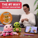 Cookie Box Crochet Kit for Beginners - Learn to Craft Amigurumi Stuffed Animals - Knitting Gift for Kids and Adults - Beginner-Friendly Yarn - Stitch-by-Stitch Video Tutorial - Bear Charlie by TinyTreasures Baby Boutique