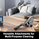 Cordless Vacuum Cleaner, Powerful Battery Vacuum Cleaner Cordless with LED Touch Screen & 2 Speeds, Lightweight Stick Vacuum Cleaners for Home, Pet Hair & Hardwood Floor,Silver by CozyNest Decor