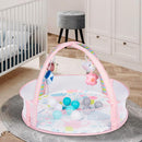 Baby Play Mat, 4-in-1 Baby Play Gym Tummy Time Mat with Ball Pit and 5 Detachable Toys for Newborn to Develop Sensory Exploration and Motor Skill 0-6-12 Months by TinyTreasures Baby Boutique