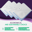 Incontinence Bed Pads - Reusable Waterproof Underpad Chair, Sofa and Mattress Protectors - Highly Absorbent, Machine Washable - for Children, Pets and Seniors (34x36 (Pack of 4), Blue) by TinyTreasures Baby Boutique
