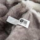 Cozy Bliss Faux Fur Throw Blanket for Couch, Fuzzy Soft Plush Thick Bubble Blanket for Sofa Bedroom Living Room, 50 * 60 Inches Tie-dye Taupe by CozyNest Decor