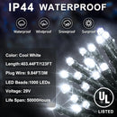 KNONEW 403FT 1000 LED Christmas Lights Outdoor String Light 8 Modes & Timer Fairy Lighting Plug in Waterproof for Xmas Yard Tree Wedding Party Holiday Decorations (Cool White) by GreenHaven Gardens