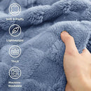 Bedsure GentleSoft King Size Blanket for Bed - Super Soft Cozy Blankets for Women Men Girls, Large Fuzzy Fleece Throw for Bedroom Decor, Ashley Blue,108x90 Inches by CozyNest Decor