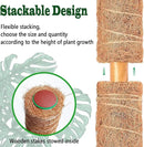 2 Pack 21 Inch Moss Poles, Stackable Moss Pole for Plants Monstera, 37 Inch Tall Moss Poles for Climbing Plants Indoor, Coir Totem Plant Support Stakes Stand for Potted Plants, Pothos by GreenHaven Gardens