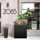 Metal Rectangular Planter Box, Small Planter Boxes Outdoor, 18''L x 18''W x 20''H Heavy Duty Plant Box with Removable Insert Shelf, 3 Tier Adjustable Height Tall Garden Planter for Plants, Flowers by CozyNest Decor