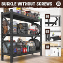 Heavy Duty Garage Shelving Unit - 8500 lbs Capacity, Industrial Metal Storage Rack, Adjustable Steel Rack for Garage, Warehouse, Basement, Pantry (67" W x 19.7" D x 63" H) by GreenHaven Gardens