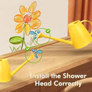 Watering Can for Indoor Outdoor Plants, Modern Small Watering Cans with Removable Nozzle, Long Spout Watering Can for Indoor Bonsai Plants Garden Flowers 1/2 Gallon 1.8L 60OZ (Yellow) by GreenHaven Gardens