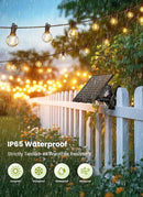 Brightown 75FT Solar String Lights Outdoor Waterproof with Remote, Solar Patio Lights with 35 Shatterproof LED Bulbs, 3 Light Mode, Dimmable & Timer, Hanging String Lights for Porch Garden Bistro by GreenHaven Gardens