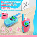 Vvinca Rechargeable Walkie Talkies for Kids, Long Range 22 Channels 2 Way Kids Walkie Talkie with Flashlight for Camping Hiking Indoor Outdoor Toy 3 4 5 6-12 Boy Girl Christmas Birthday Gifts 2 Packs by TinyTreasures Baby Boutique
