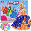 JRD&BS WINL Poke in Fun Art Kit for Kids Toys Age 3-12 Year Old 3D Creative Princesses for Girls Birthday Gifts for 3 4 5 6 7 8 9…… Year Old Boy DIY Craft Art Kit for Teens Beginner Kids by TinyTreasures Baby Boutique