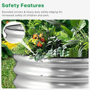 JERIA Raised Garden Bed,Galvanized Raised 2×2×1ft Planter Boxes Outdoor with Easy Assembly, Round Garden Bed for Vegetables, Fruits, Flowers by GreenHaven Gardens