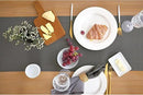 Solino Home Linen Steel Gray Hemstitch Table Runner 60 Inches - 100% Pure Linen Small Table Runner 14 x 60 Inch Ideal for Dresser and Coffee Tables - Classic Hemstitch - Fall, Autumn, Halloween by CozyNest Decor