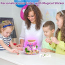 Fairy Garden Light Up Terrarium – DIY Craft Kit with LED for Girls Ages 4-8 | STEM & Art Gift for Kids, Ideal for Birthday or Holiday by TinyTreasures Baby Boutique