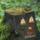 Resin Fairy Door and Window for Trees,Glow in The Dark,Miniature Fairy Garden Accessories,Garden Outdoor Decor for Trees,Gnomes House，Elf House by GreenHaven Gardens