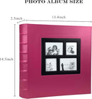 RECUTMS Photo Album 4x6 500 Photos, Large Capacity for Wedding Family Baby Leather Cover Picture Albums Holds 500 Horizontal and Vertical 4x6 Photos (Pink) by TinyTreasures Baby Boutique