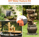 POPOSOAP 20W Solar Water Pump, Solar Powered Water Pump Outdoor with 320GPH Solar Pump, 7 Sprayers, 16.4ft Cable, 6.6ft Tubing for Outdoor Pond, Fish Tank and Garden Water Features by GreenHaven Gardens