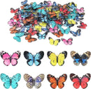 80pcs Micro Resin Butterflies, 1.6Inch Colourful Miniature Tiny Butterflies Crafts Mini Resin Butterflies for Decoration Doll House Decor Dream Garden Fairy Toys Landscape Miniature Things by GreenHaven Gardens
