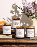 AOOVOO Scented Candles - 4PC Candle Set, 36 oz Soy Candles, Soy Candle for Home Scented, Lavender/Vanilla/Eucalyptus/Sage by CozyNest Decor