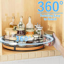10" Lazy Susan Turntable Organizer - Wood Round Lazy Susan for Cabinet Kitchen Countertop Dining Table Pantry Cupboard Bathroom Coffee Bar Storage Home Decor by CozyNest Decor