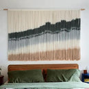 IOWER Large Macrame Wall Hanging Dip Dye Craftsmanship Fiber Yarn Wall Art Boho Wall Decor Home Decor 57''W x 35''L by CozyNest Decor