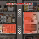 REIBII 60''W X 82.6" H Steel Heavy Duty Wire Shelving Unit with Wheels, 6-Tier Adjustable Storage Shelves 3598LBS Commercial Metal Shelves for Pantry, Garage, College Dorm School Industrial Shelving by CozyNest Decor