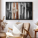 ElephantStock Ski Collection Wall Art - Horizontal Framed Canvas - 1-Piece Bathroom Wall Decor - Photography sports Canvas Print - Brown and Black Decor for Wall - 43" X 29" by CozyNest Decor