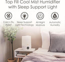 Crane Ultra-Quiet 3-in-1 Humidifier, Essential Oil Aroma Diffuser & Soothing Sleep Light - Compact 1.2 Gallon Capacity with Adjustable Night Light & Fragrance Tray - Ideal for Bedroom and Office by TinyTreasures Baby Boutique