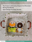 FANKANG Square Nursery Hamper Storage Bins Canvas Laundry Basket Foldable with Waterproof PE Coating Large Storage Baskets Gift Baskets for Children Office Bedroom ClothesToys (SquareGreen forest) by TinyTreasures Baby Boutique